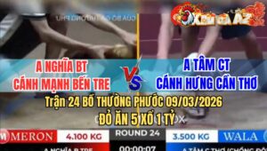 Trận 24 Bồ Thường Phước 9/3/2026 - Trận Xổ 1 Tỷ Căng Thẳng Chênh Lệch 7 Chấm Gà