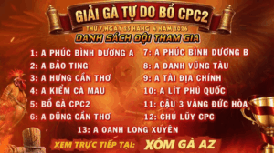 Danh Sách Giải CPC2 Ngày 25/4/2026